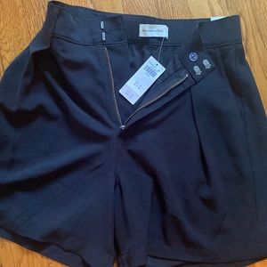 Women’s black Abercrombie trouser shorts.